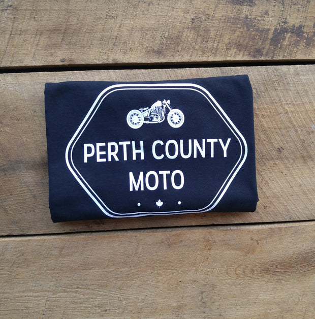 Perth County Moto Classic Logo tee - Black
