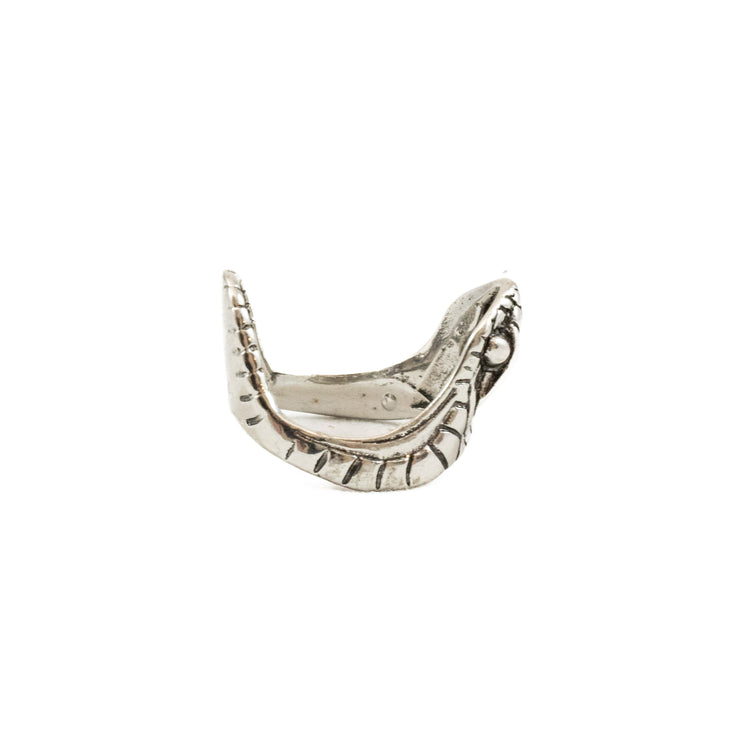 Open Mouth Snake Ring