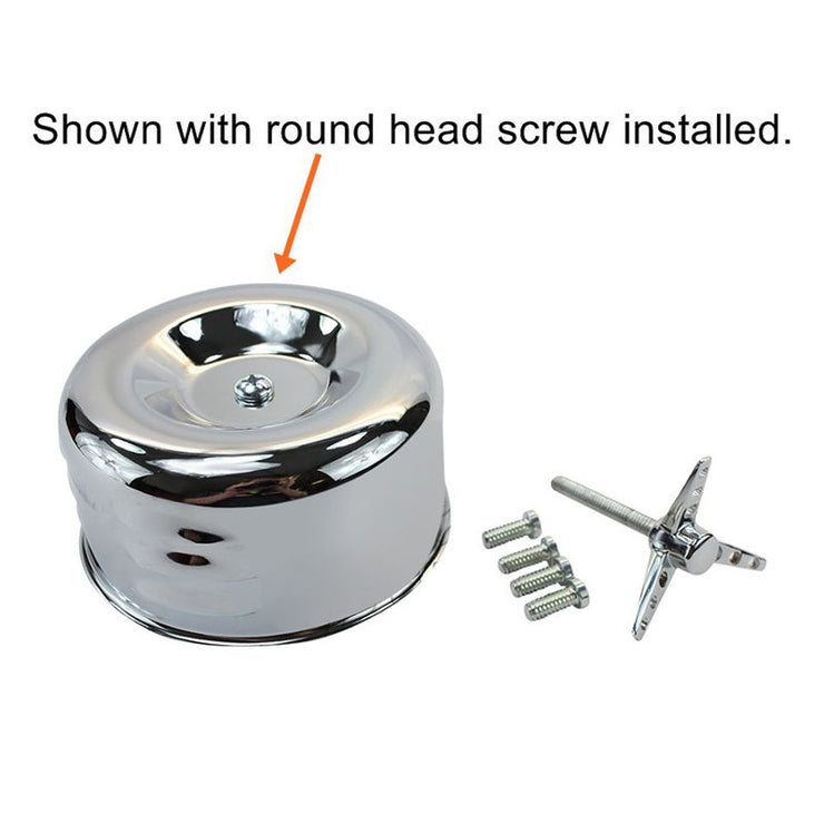 TC Bros. Chrome Louvered Air Cleaner for S&S Super E and G Carbs