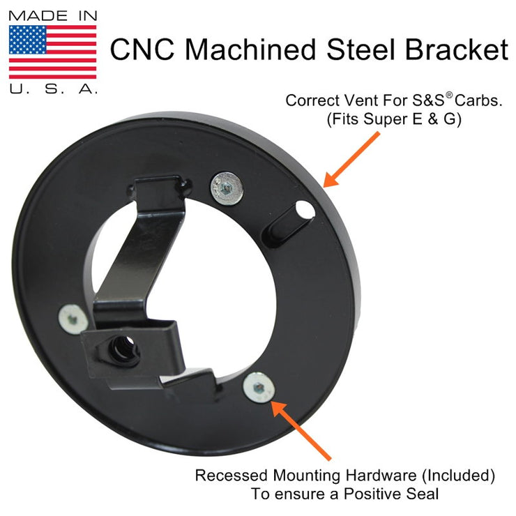TC Bros. Chrome Louvered Air Cleaner for S&S Super E and G Carbs