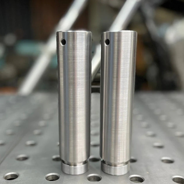 TJ Brutal Customs Fork Extensions - Honda Shadow VT750DC Spirit 2001-2 ...