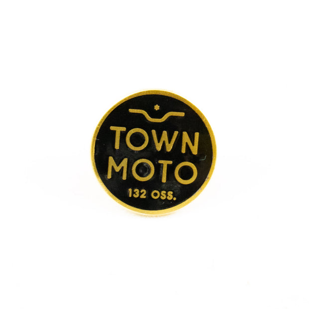 Town Moto Circle Logo Pin