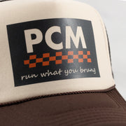 Perth County Moto RWYB Trucker Hat - Brown/Tan