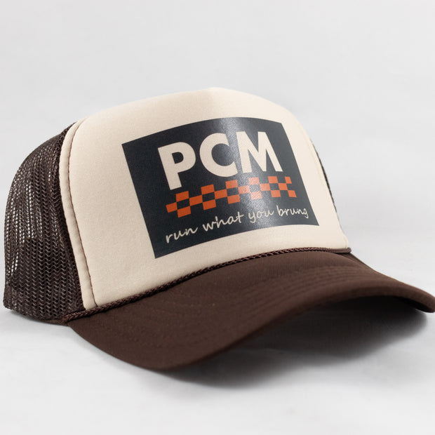 Perth County Moto RWYB Trucker Hat - Brown/Tan