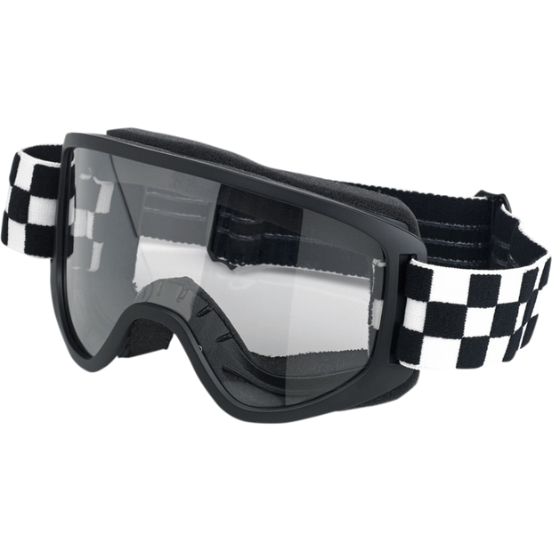 Biltwell Moto 2.0 Goggles - Checkerboard Black/White