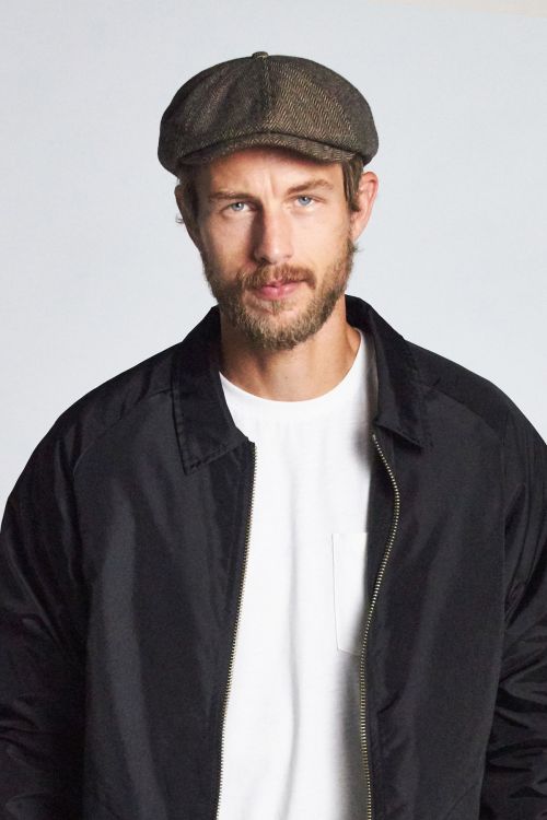 Brixton Brood Snap Cap - Brown/Khaki