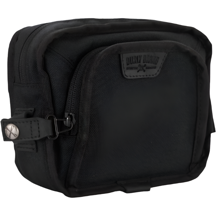 Burly Brand Handlebar Bag - Black Cordura