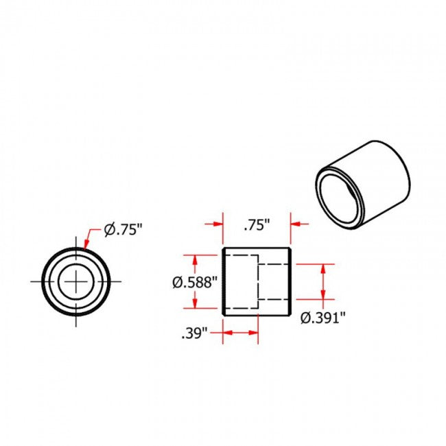 TC Bros Counterbore Steel Bungs for 3/8 Socket Head