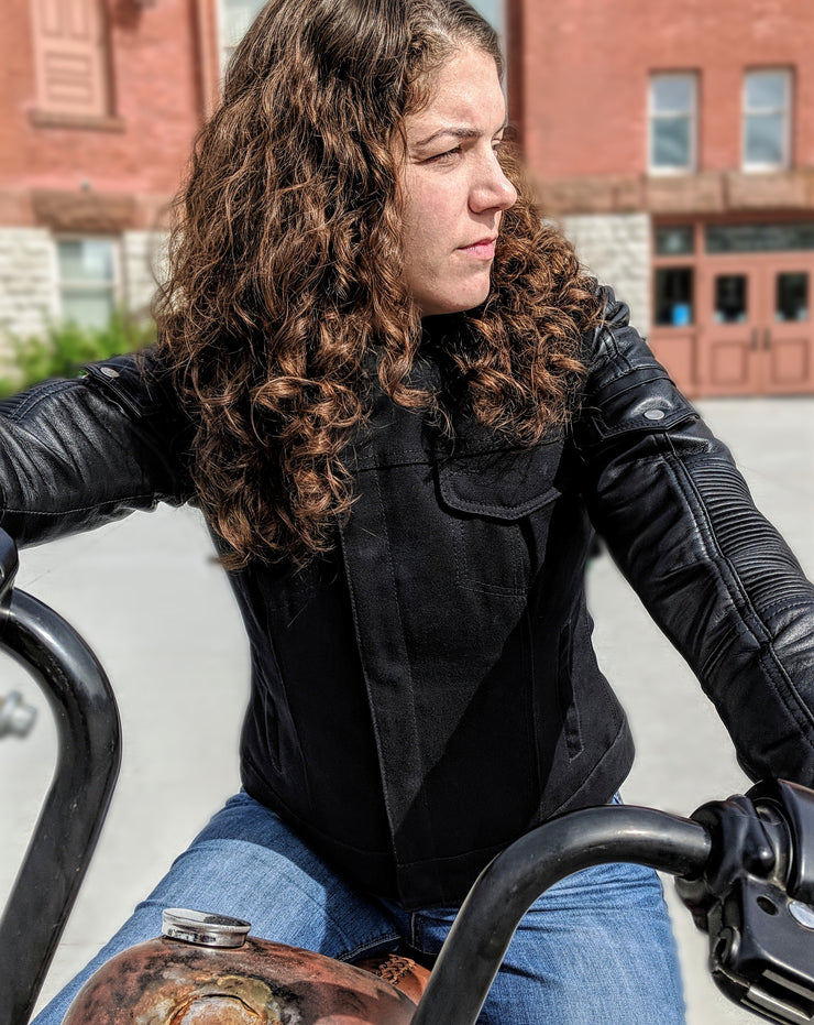 Perth County Moto Marguerite Canvas Vest