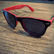 Perth County Moto Sunglasses - Black/Red