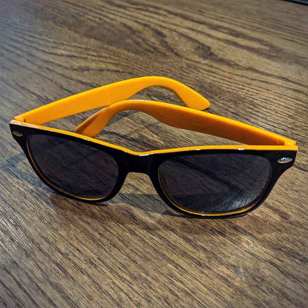 Perth County Moto Sunglasses - Black/Orange
