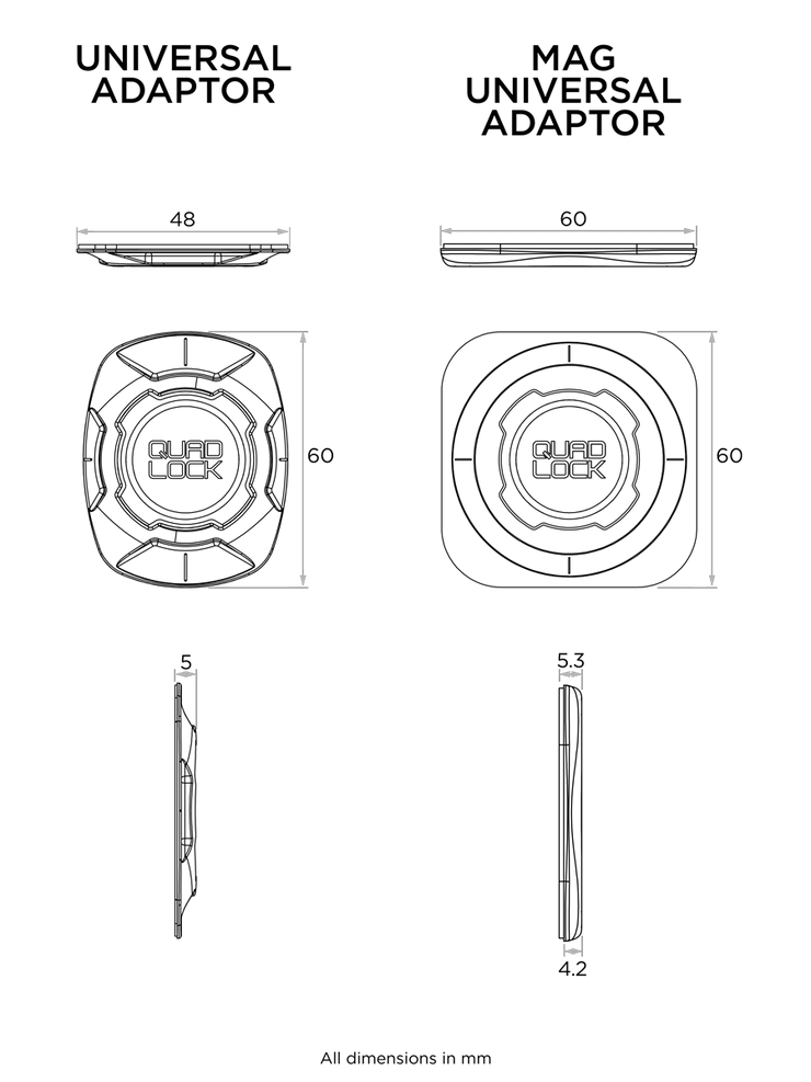 Quad Lock Universal Adaptor v3