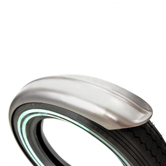 TC Bros. 5" Wide Raw Steel Ribbed Bobber Fender