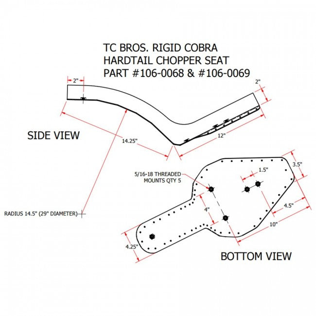 TC Bros - Cobra Seat