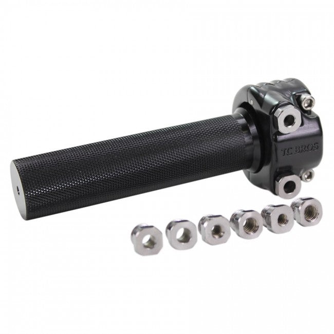 TC Bros. - 1" Dual Cable Motorcycle Throttle - Black