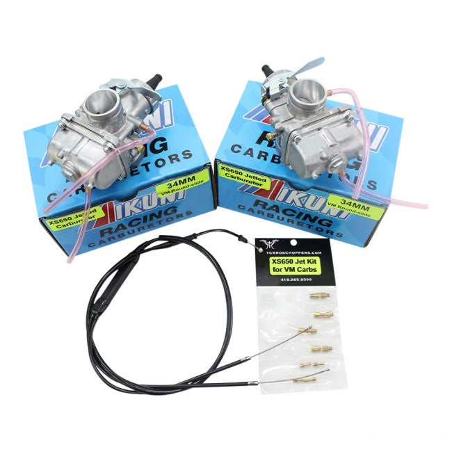 Mikuni - XS650 Mikuni VM Roundslide 34mm Performance Carb Kit Tuned By TC Bros