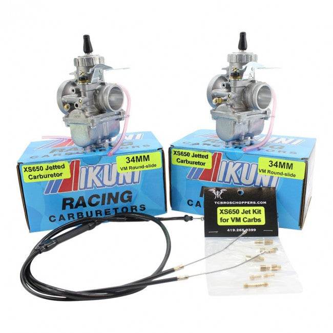 Mikuni - XS650 Mikuni VM Roundslide 34mm Performance Carb Kit Tuned By TC Bros