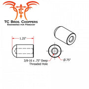 TC Bros-Radius Style Threaded 3/8-16 Short Length Steel Bungs by TC Bros