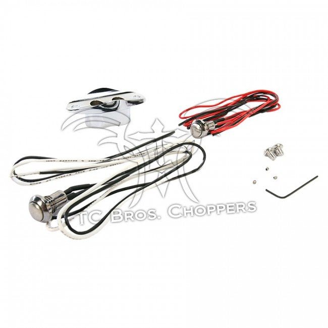 Wyatt Gatling Chrome Dual Handlebar Button Switch Kit