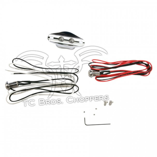 Wyatt Gatling Chrome Dual Handlebar Button Switch Kit