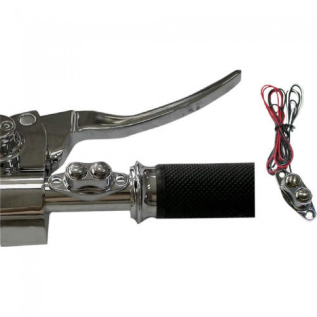 Wyatt Gatling Chrome Dual Handlebar Button Switch Kit