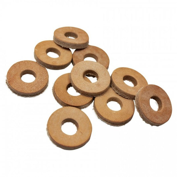 TC Bros.-Leather Cushion Washers with 3/8 inch Hole 10 pack