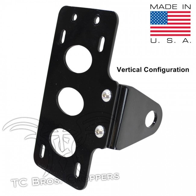 TC Bros. Side Mount License Plate Bracket (with no light)