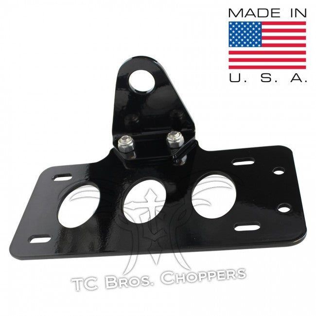 TC Bros. Side Mount License Plate Bracket (with no light)