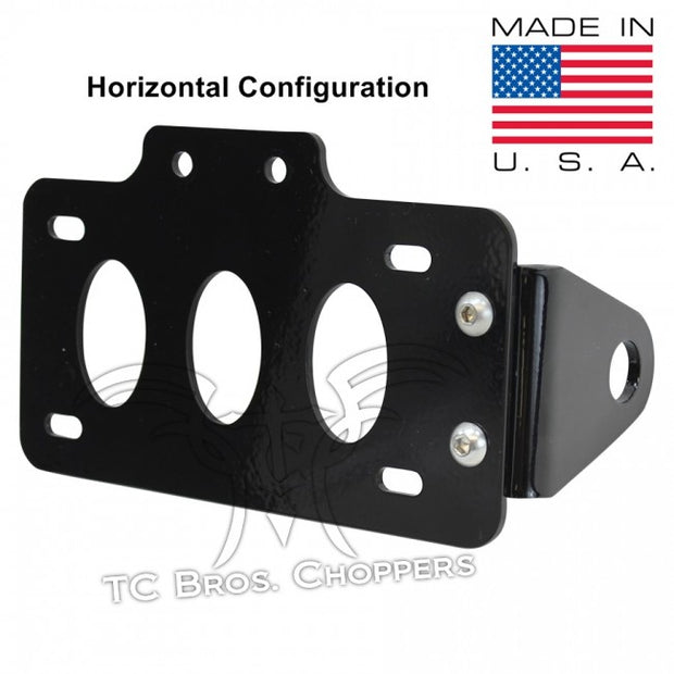 TC Bros. Side Mount License Plate Bracket (with no light)