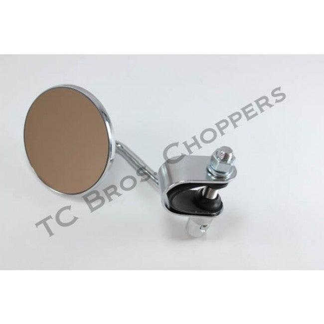 Moto Iron Chrome Mini Clamp-On Mirror