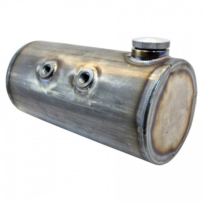 TC Bros 5 inch Round Chopper Oil Tank Flat Ends Universal Fit