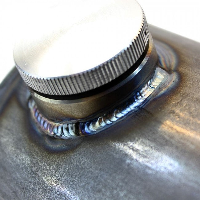 TC Bros 5 inch Round Chopper Oil Tank Flat Ends Universal Fit