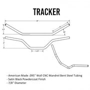 TC Bros. 7/8" Tracker Handlebars - Black